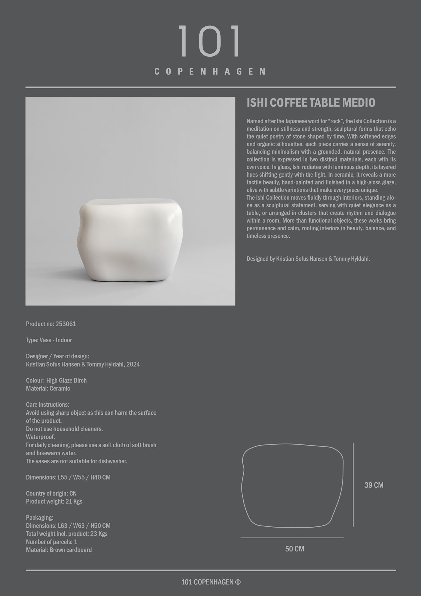 Ishi Coffee Table (Medio High Glaze Birch) 6 Ishi Coffee Table (Medio High Glaze Birch) - imagine 6