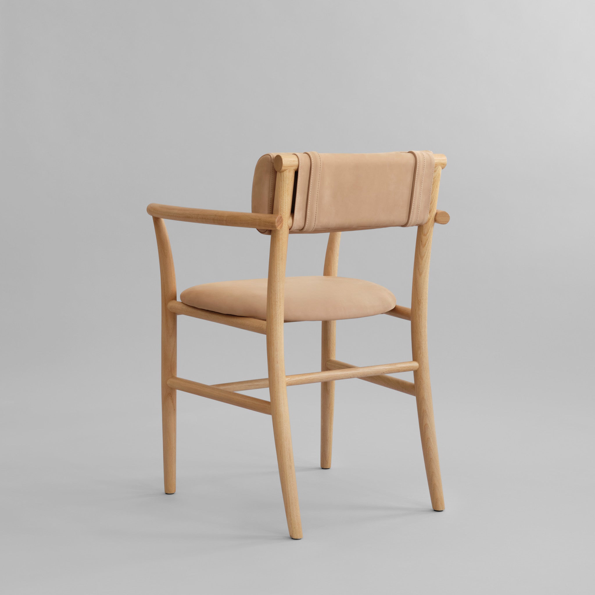 Nama Dining Chair, Armrest - Nubuck 3 Nama Dining Chair, Armrest - Nubuck - imagine 3