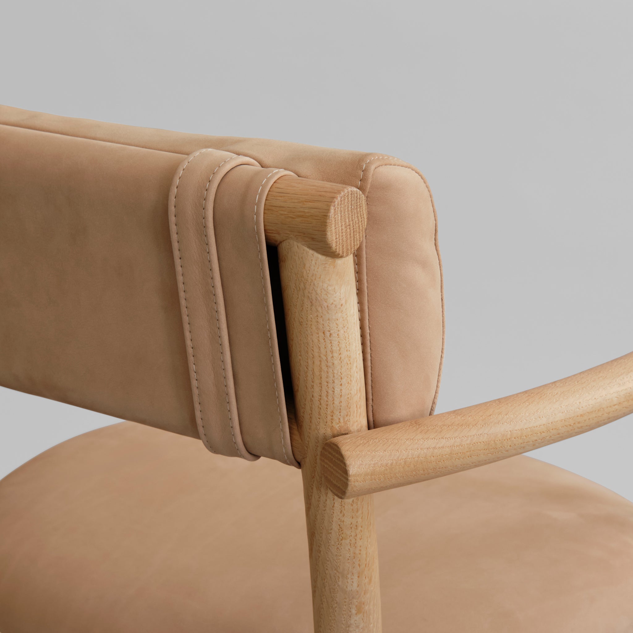 Nama Dining Chair, Armrest - Nubuck 6 Nama Dining Chair, Armrest - Nubuck - imagine 6