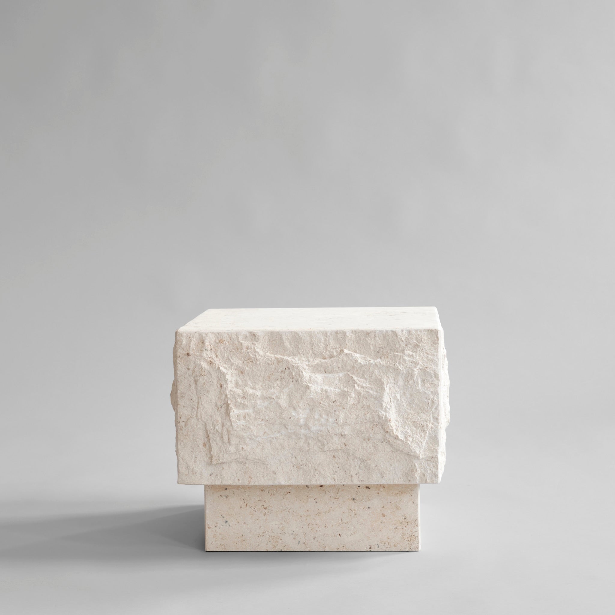 Temple Coffee Table, Low - Limestone 1 Temple Coffee Table, Low - Limestone