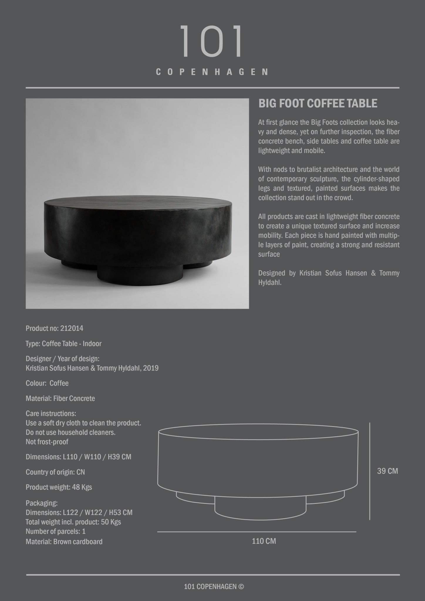 Big Foot Coffee Table Big 5 Big Foot Coffee Table Big - imagine 5