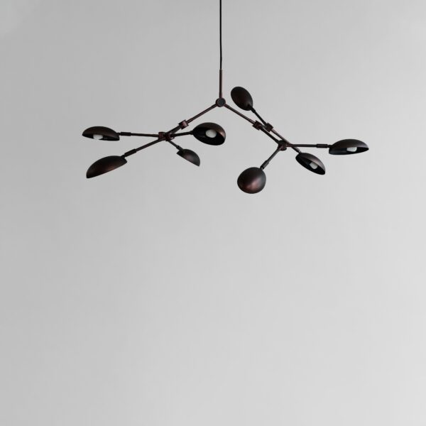 Drop Chandelier, Mini - Burned Black (5m) - Burned Black