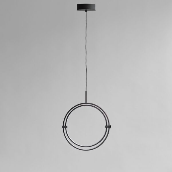 Maru Pendant, Ø40 - Burned Black - Chrome