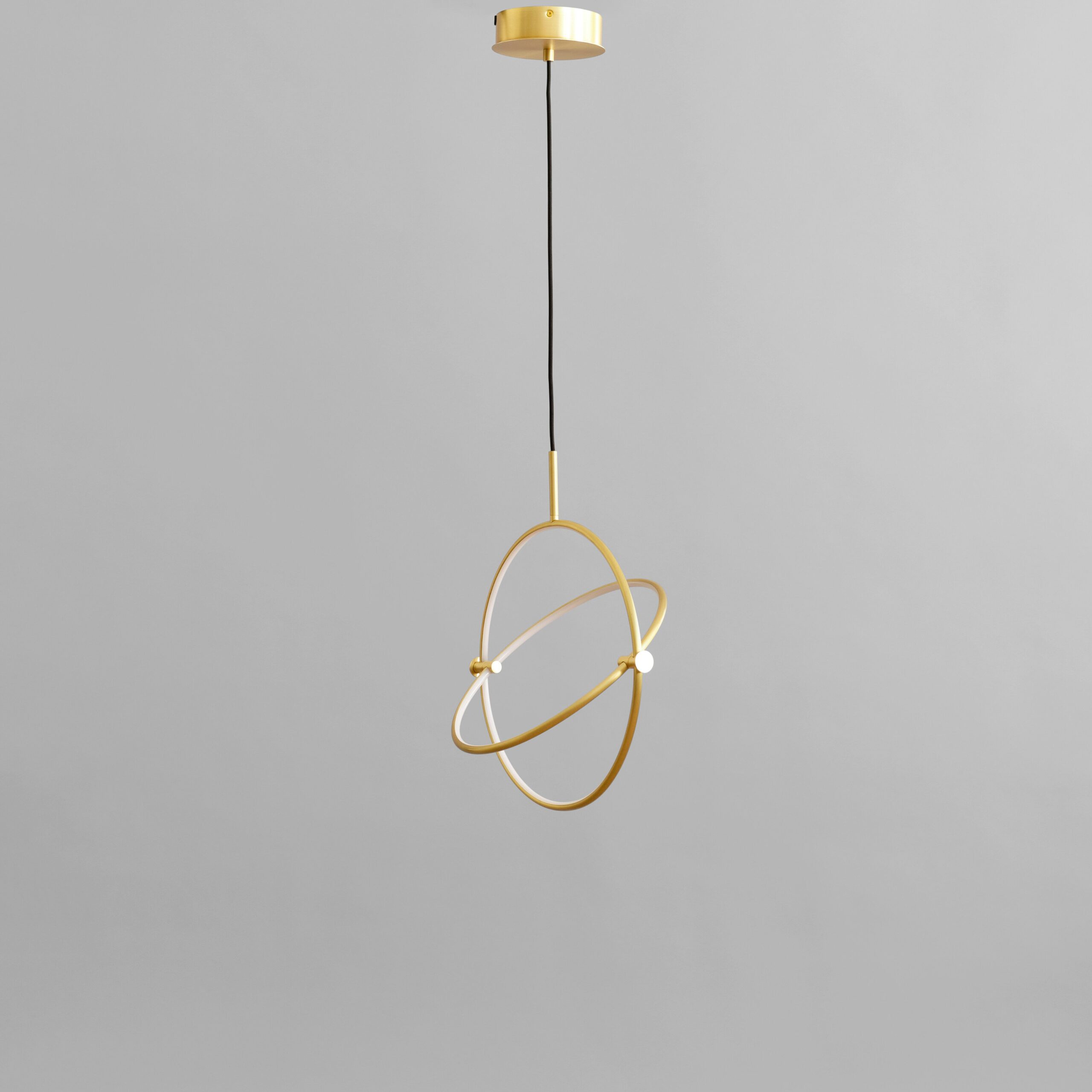 Maru Pendant, Ø40 - Brass - Chrome 1 Maru Pendant, Ø40 - Brass - Chrome
