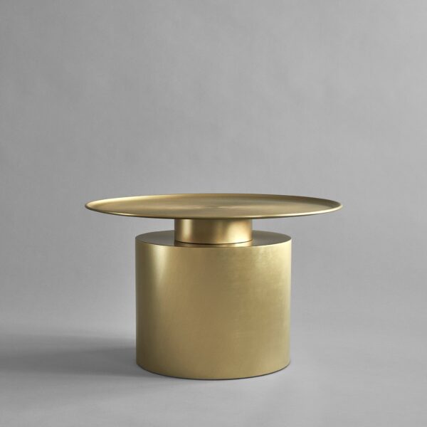 Pillar Table, Low - Brass - Brass