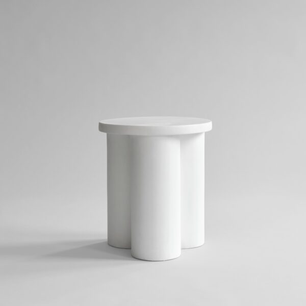 Big Foot Table, Tall - Bone White - Coffee