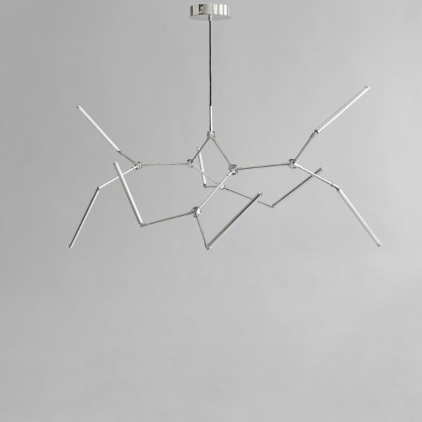 Stick Chandelier - Chrome - Bronze