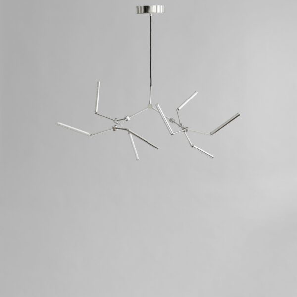 Stick Chandelier, Mini - Chrome - Bronze