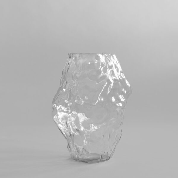 Katachi Vase, Big - Clear - High Glaze Birch
