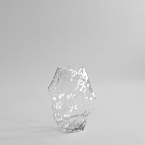 Katachi Vase, Medio - Clear - High Glaze Birch