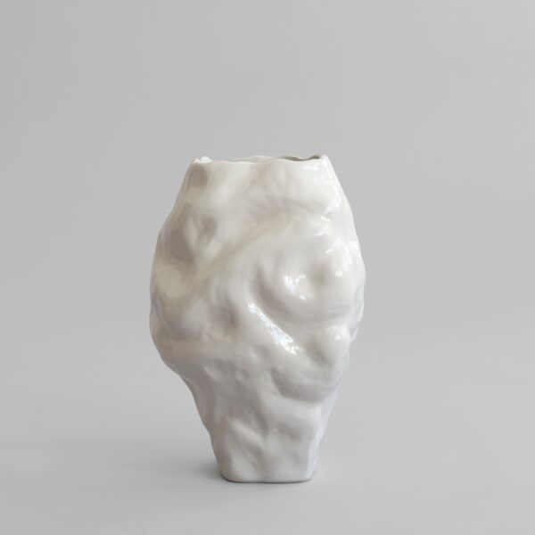 Katachi Vase, Big - High Glaze Birch - High Glaze Birch