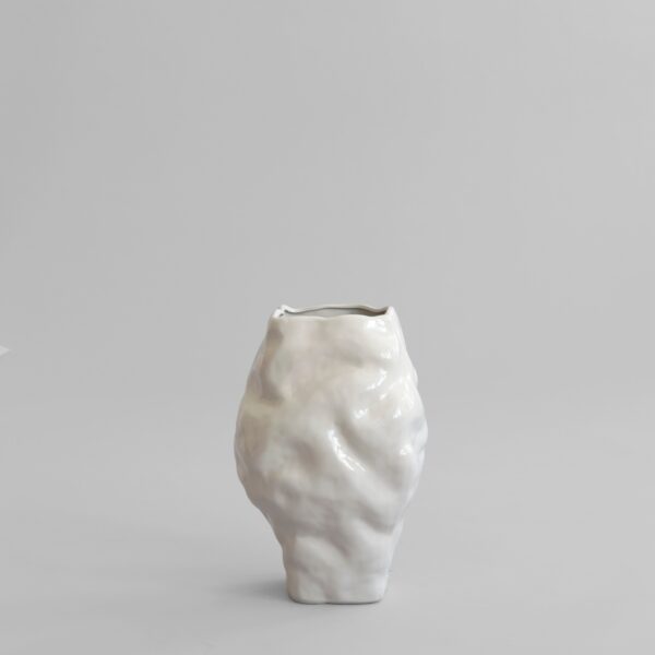 Katachi Vase, Medio - High Glaze Birch - High Glaze Birch