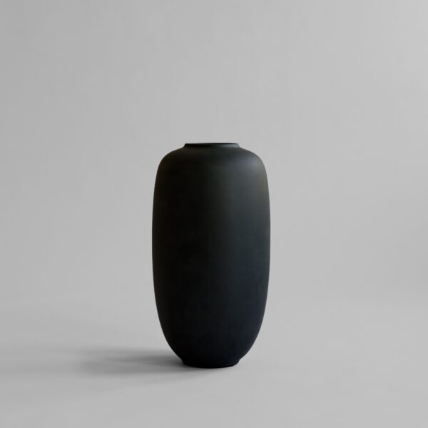 Sunao Vase Slim, Big - Black - Birch