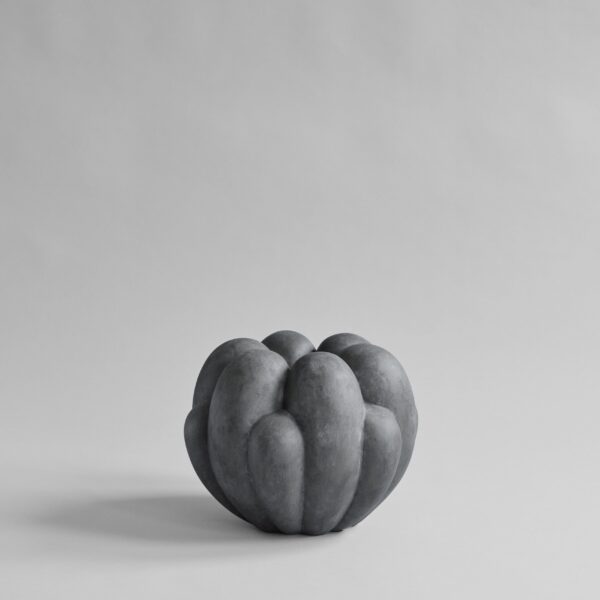 Bloom Vase, Mini - Dark Grey - Bone White