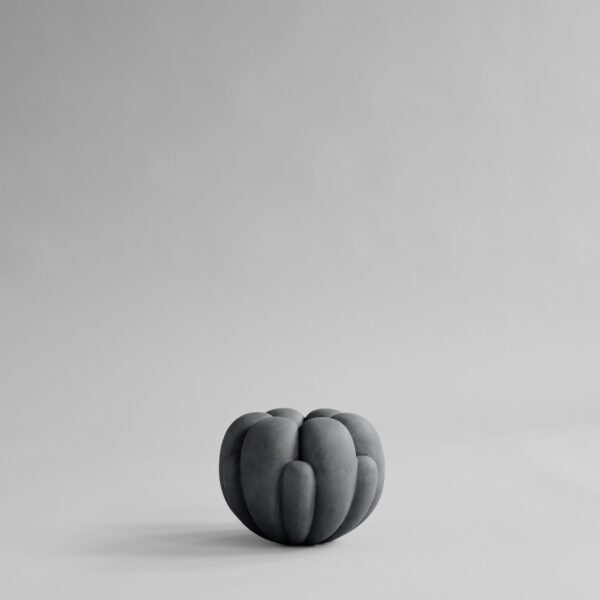Bloom Vase, Petit - Dark Grey - Bone White
