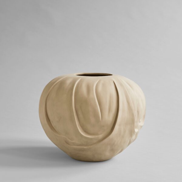 Orimono Vase, Big - Sand - Bone White