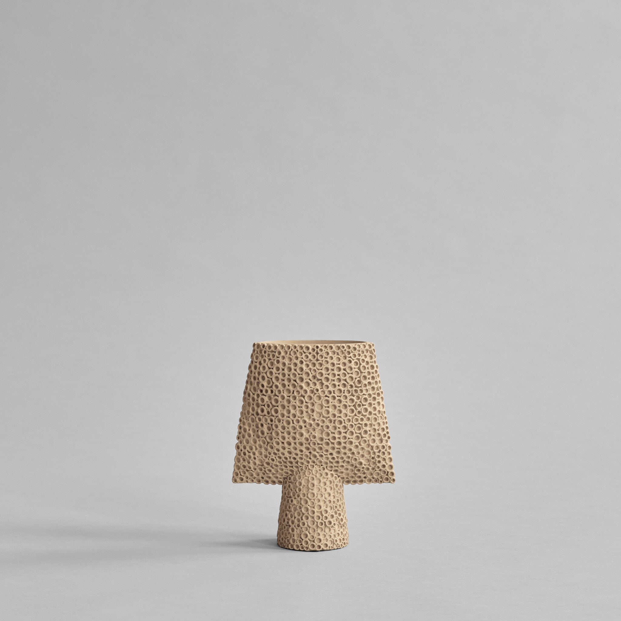 Sphere Vase Square Shisen, Mini - Sand - Bone White 1 Sphere Vase Square Shisen, Mini - Sand - Bone White