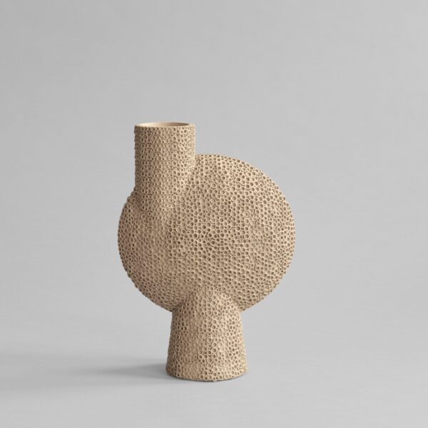 Sphere Vase Bubl Shisen, Big - Sand - Dark Grey