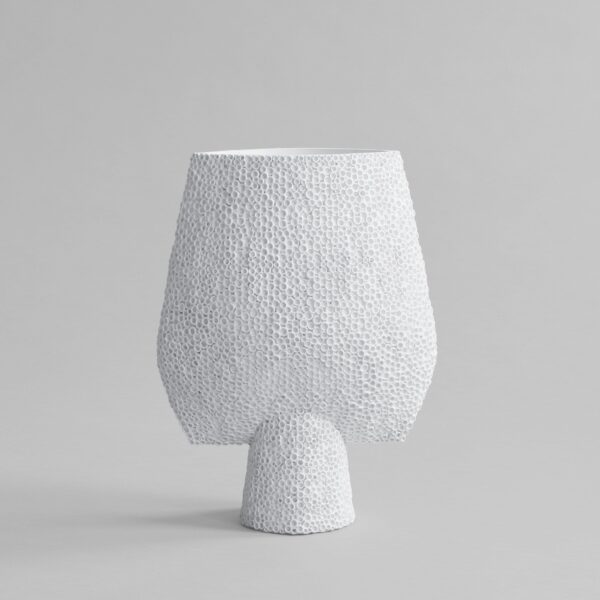 Sphere Vase Square Shisen, Big - Bone White - Bone White