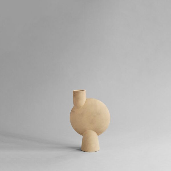 Sphere Vase Bubl, Medio - Sand - Black