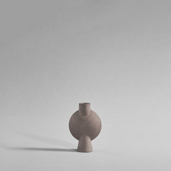 Sphere Vase Bubl, Mini - Taupe - Bone White