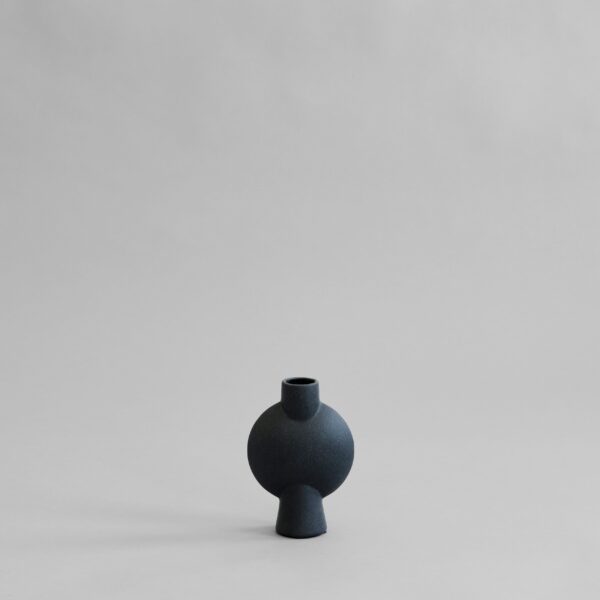 Sphere Vase Bubl, Mini - Black - Bone White