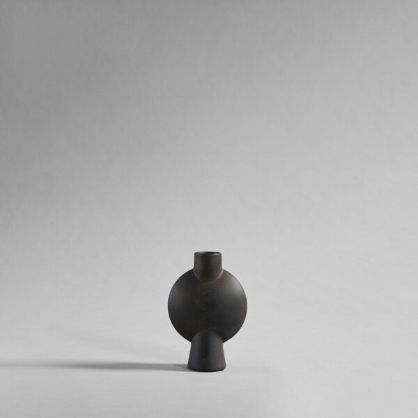 Sphere Vase Bubl, Mini - Coffee - Bone White