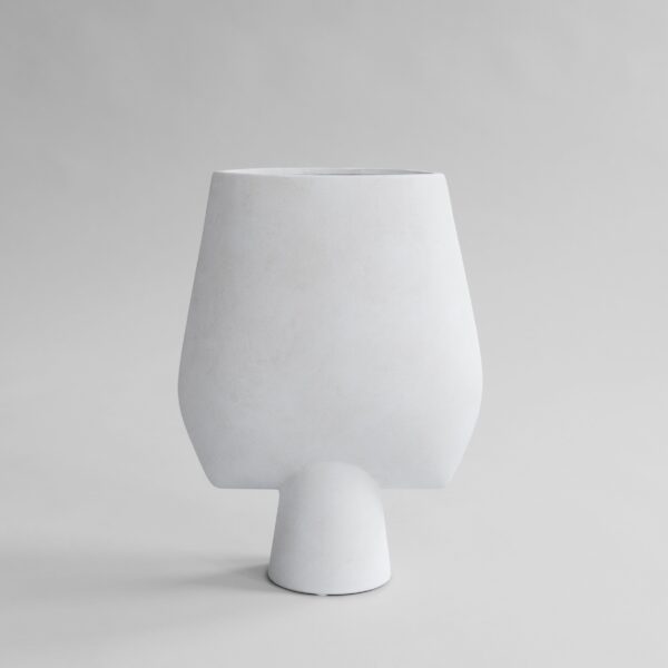 Sphere Vase Square, Big - Bone White - Bone White