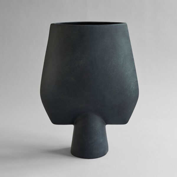 Sphere Vase Square, Hexa - Black - Sand