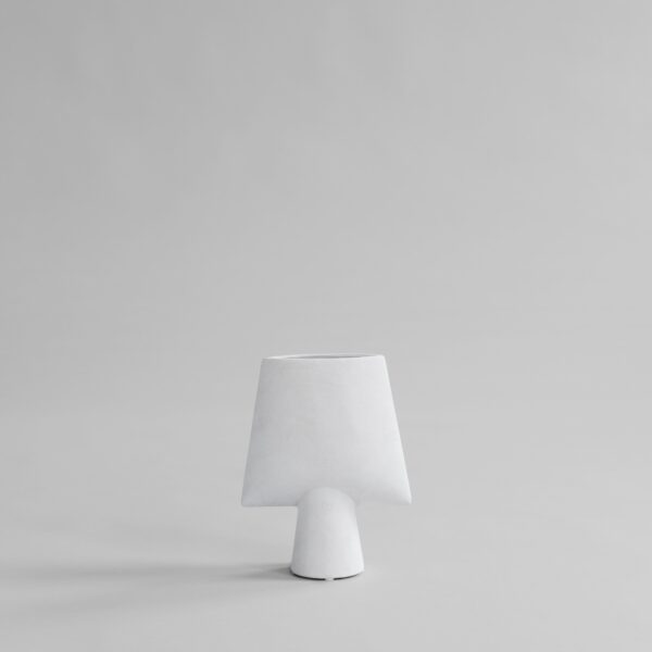 Sphere Vase Square, Mini - Bone White - Bone White