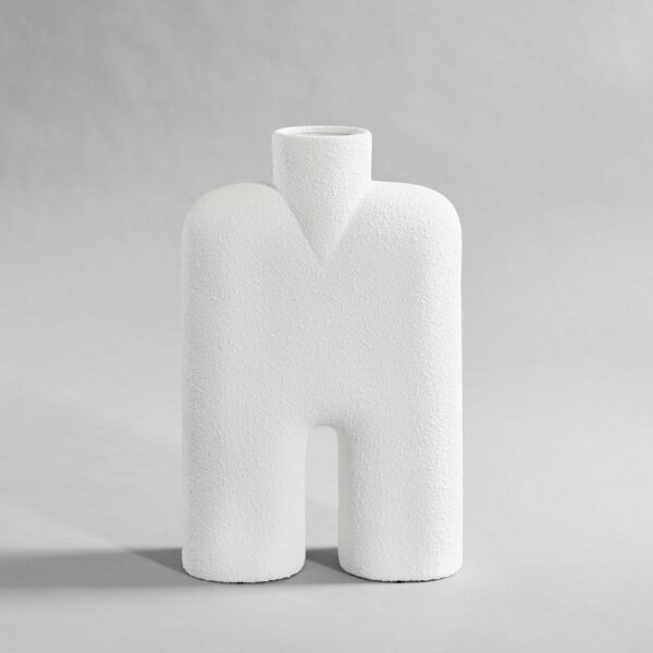 Cobra Vase Tall, Medio - Bubble White - Bubble White