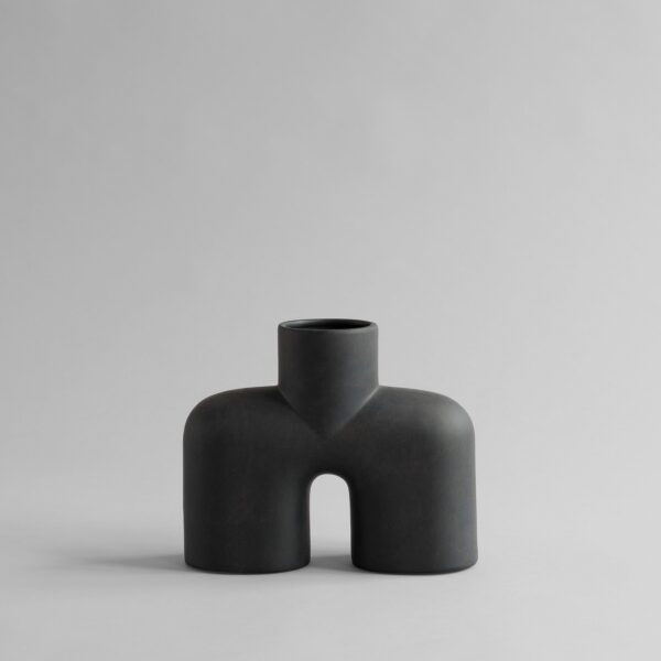 Cobra Vase Uno, Medio - Coffee - Bone White