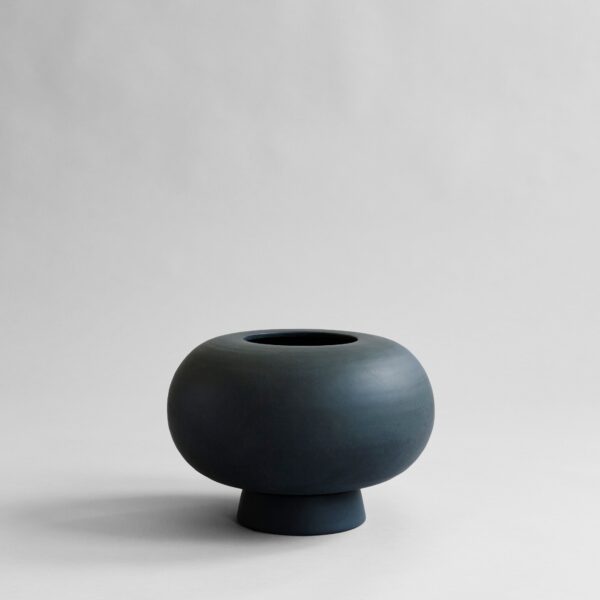 Kabin Vase, Fat - Black - Coffee