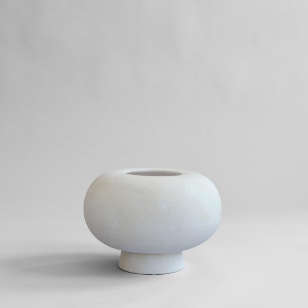 Kabin Vase, Fat - Bone White - Coffee