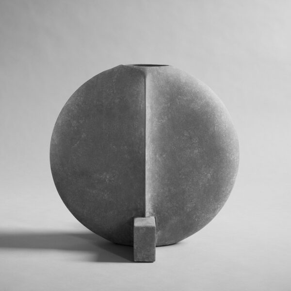 Guggenheim Vase, Big - Dark Grey - Dark Grey