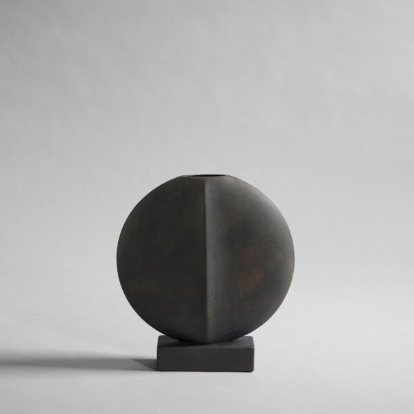 Guggenheim Vase, Mini - Coffee - Dark Grey