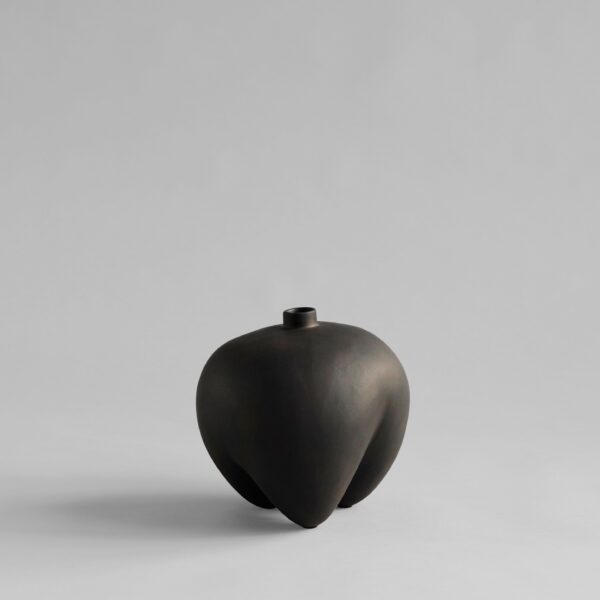 Sumo Vase, Mini - Coffee - Bone White