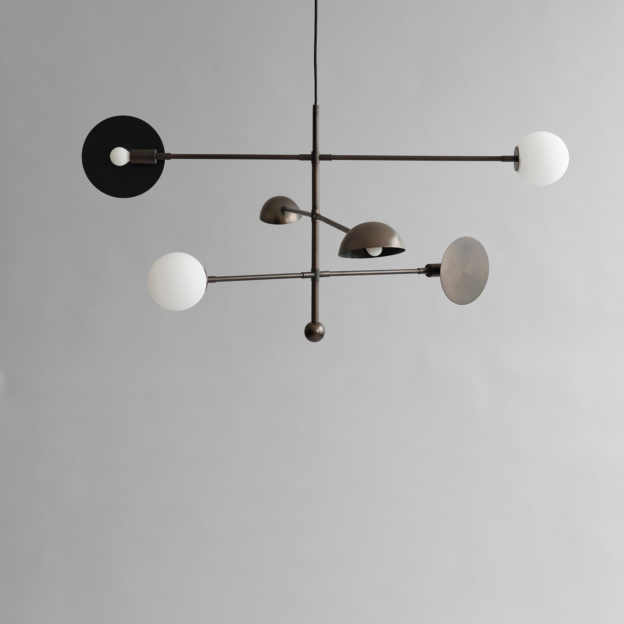 Sahn Chandelier - Bronze (5m) - Chrome 1 Sahn Chandelier - Bronze (5m) - Chrome