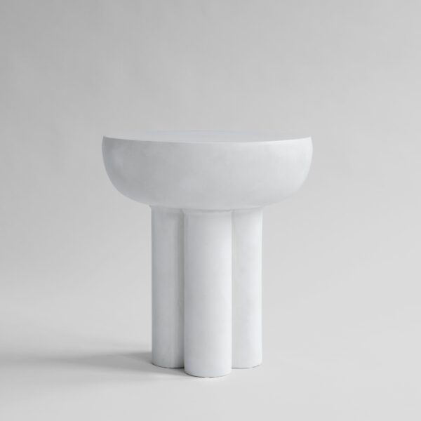 Crown Table, Tall - Bone White - Bone White