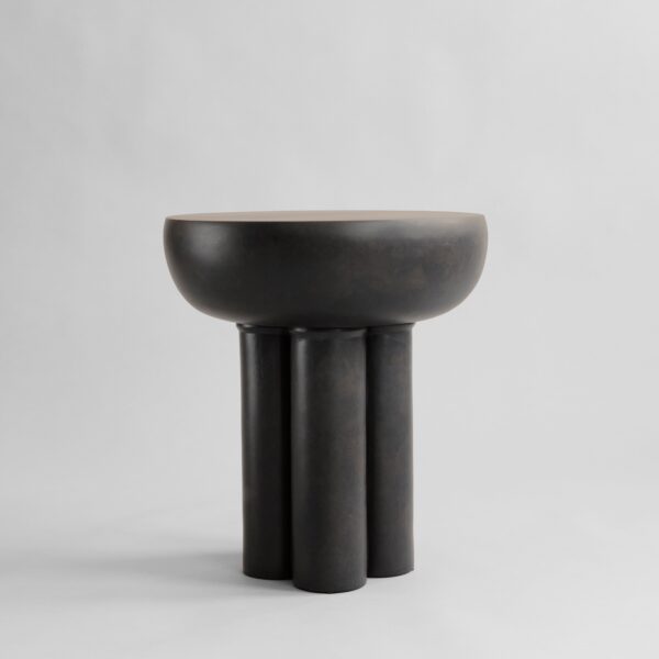 Crown Table, Tall - Coffee - Bone White