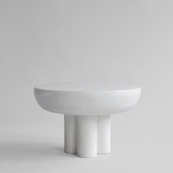 Crown Table, Low - Bone White - Bone White