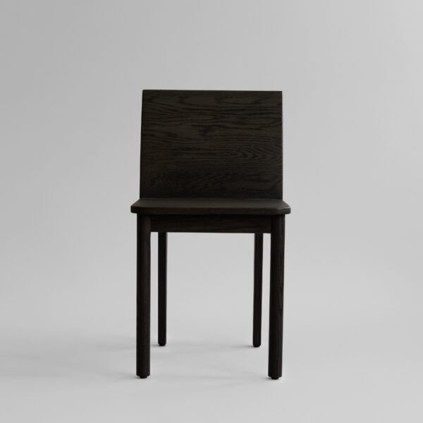 Brutus Slim Dining Chair - Coffee Black Oak - Natural Oak