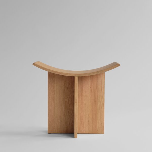 Brutus Stool - Natural Oak - Coffee Black Oak