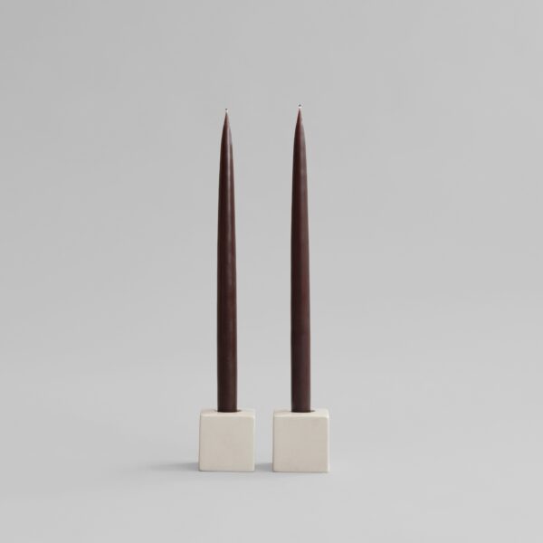 Cube Candle Holders - High Glaze Birch - Birch