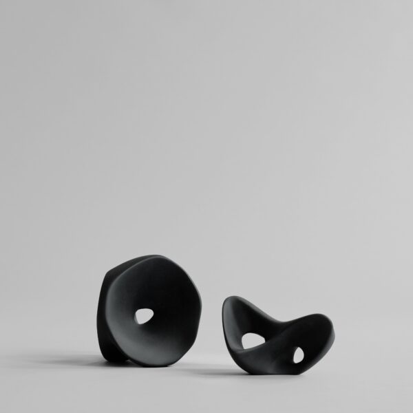 Cobra Vase Fat, Medio - Black - Black
