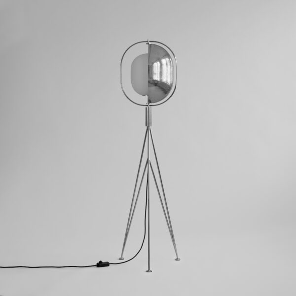 Pearl Floor Lamp - Chrome - Brass
