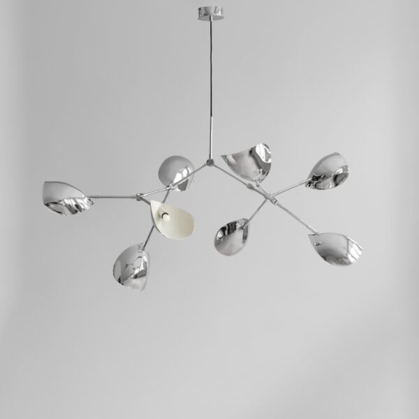Stingray Chandelier - Chrome - Brass