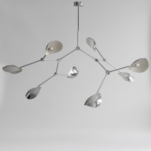 Stingray Chandelier, Grande - Chrome - Bronze