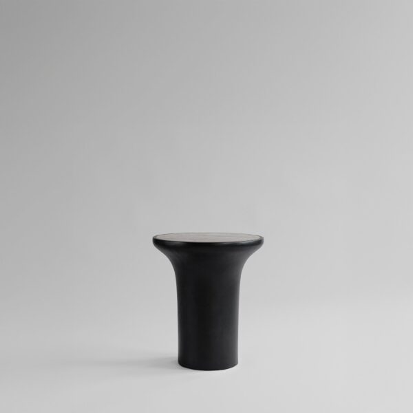 Trumpet Table, Tall - Silver Travertine - Smoked Desert