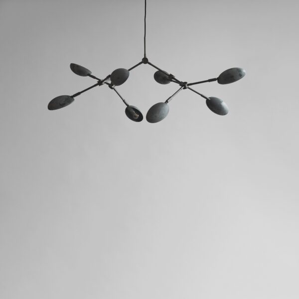 Drop Chandelier, Mini - Oxidized (5m) - Burned Black